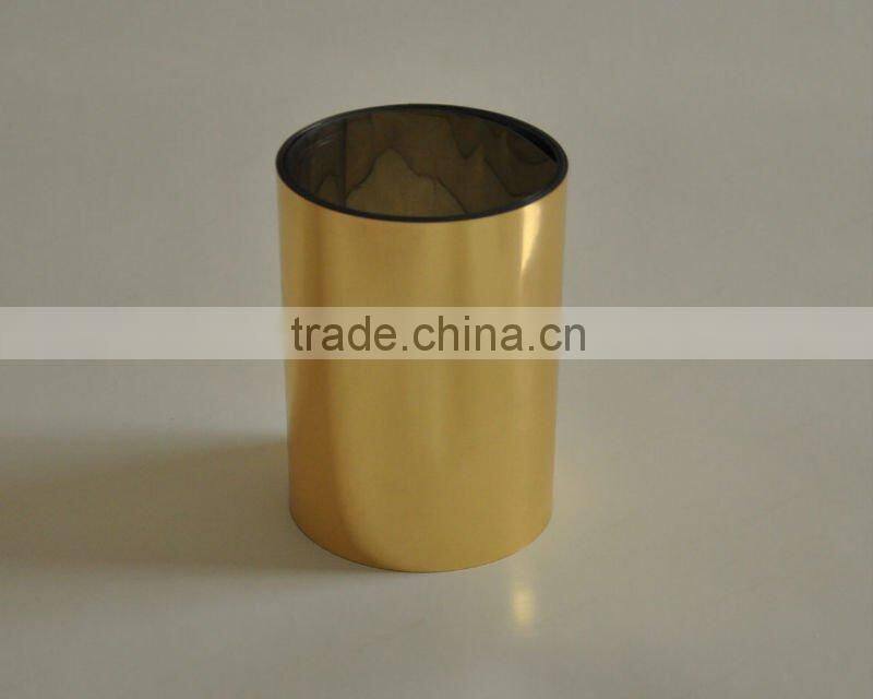 Vacuum Thermoforming Gold PVC Rigid Plastic Film For Food Grade