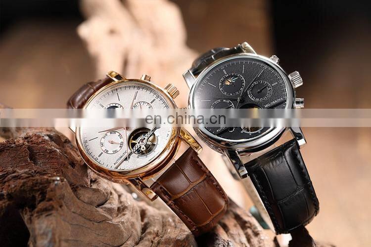 MG.ORKINA MG088 Online Selling Men Fashionable Watch Analog Display Moon Phase Automatic Mechanical Oem Watches