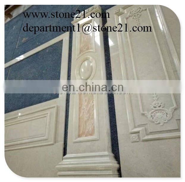 Black portoro marble base marble boulding border