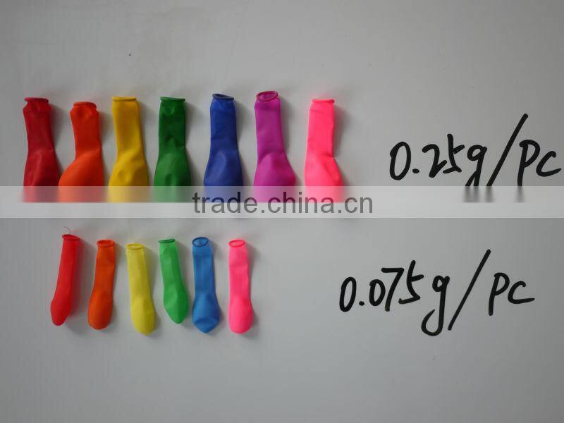 small water balloon and big water balloon about 3-4 inch