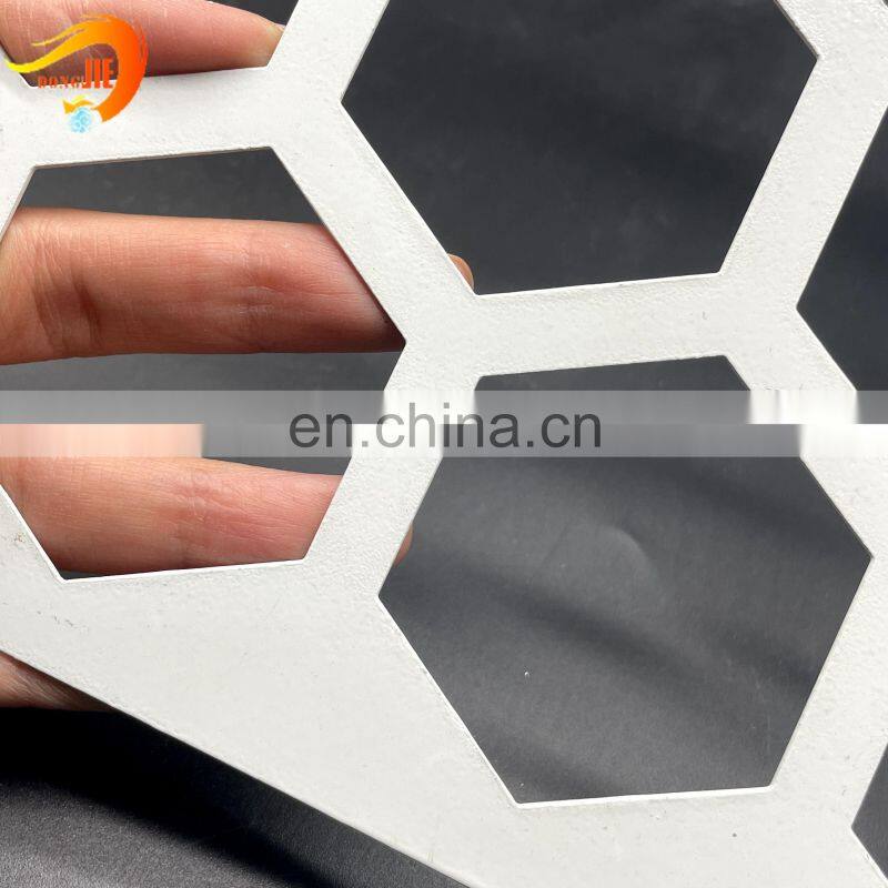 Aluminum Hexagon hole perforated mesh plate for ceiling