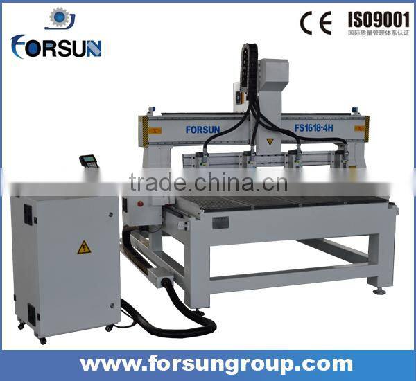China suppliers 4 head woodworking cnc router for wood door, guitar, furniture/ wood cutting cnc machine for sale