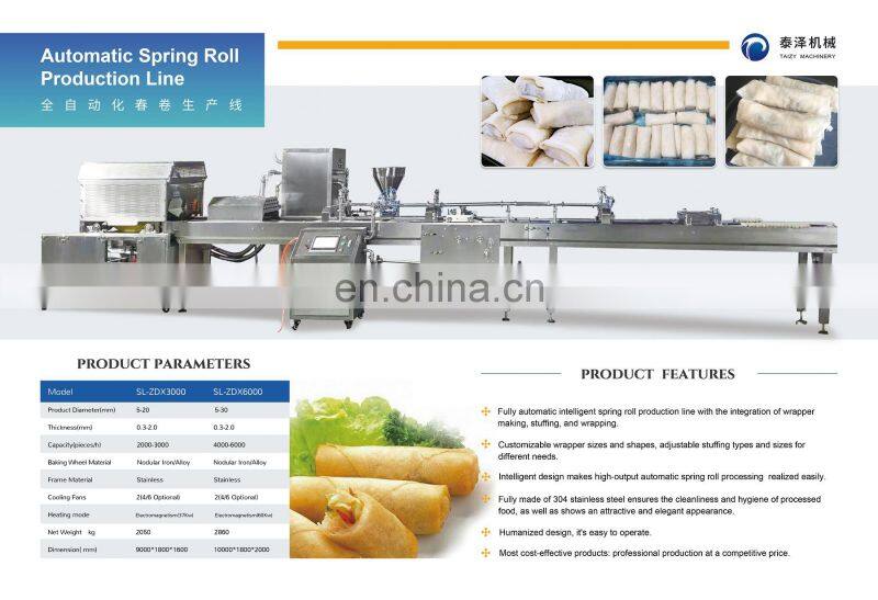 Food Machines Commercial Automatic Spring Roll Making Machines