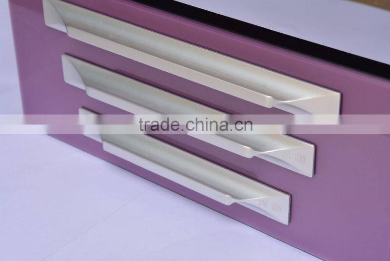new design frosted silver anodizing aluminium door kitchen cabinet handle