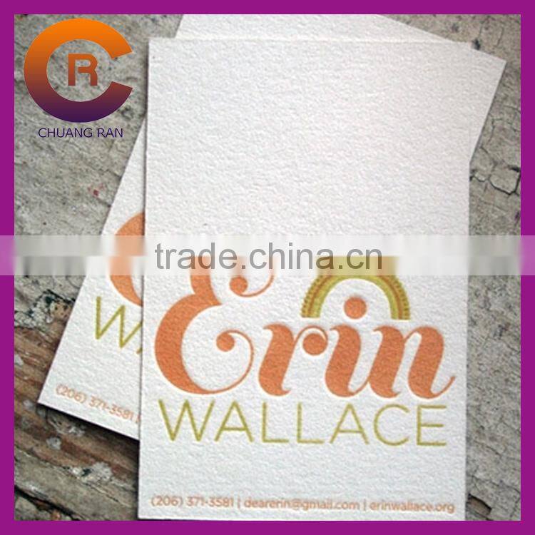 2014 Full printing free design customize paper printed name card