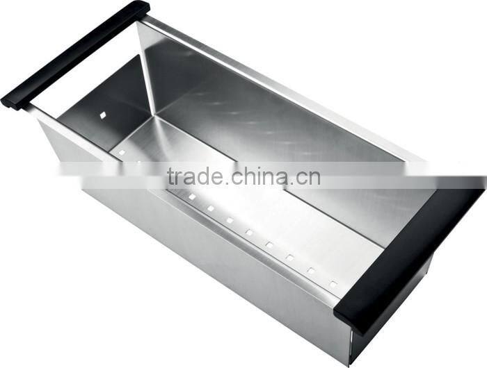 Professional Design Custom Fitted 304 Stainless Steel Kitchen Sink Colander