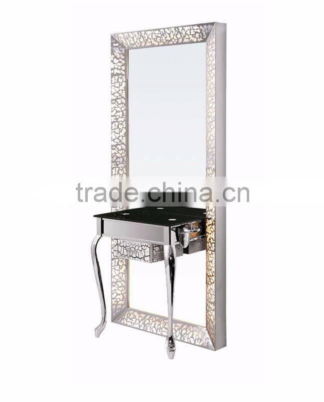 Beiqi 2016 Rectangle European Luxury Salon Makeup Mirror with Led Light Beauty Salon Mirror