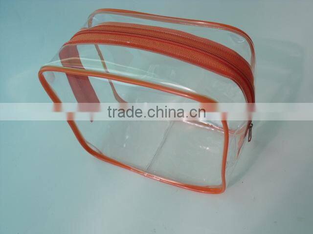 pvc zip bag organizer bag clear pvc bag