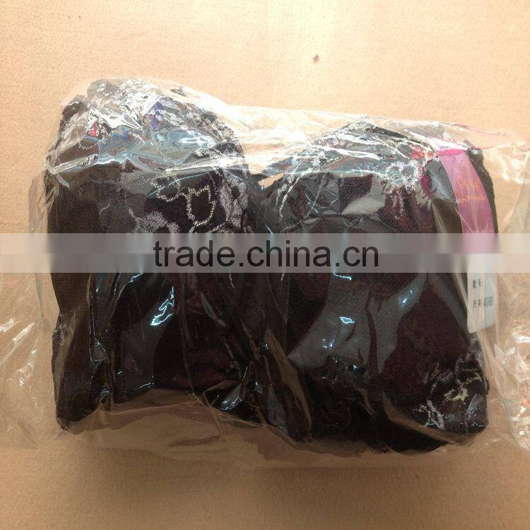 1.05USD High Quality Large Size Transparent Embroidered Sexy Girl Panty Bra,4Colors/ 36-40 B Cup(kctz014)