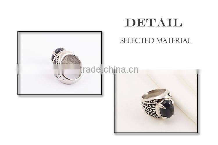 Turkish silver jewelry men's ring with big stone ring