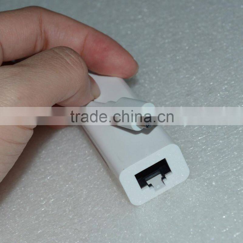 White Color Type C USB-C Cable Adapter 3 USB Ports RJ45 Ethernet Connector for Macbook 12" square tube connector