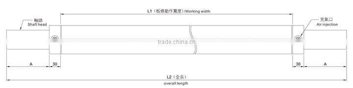 Easy-Maintainable High Precision Board type tension air shaft for slitter machine
