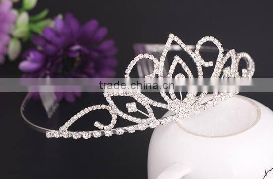 New arrival princess crown for girls children crowns and tiaras for 2016