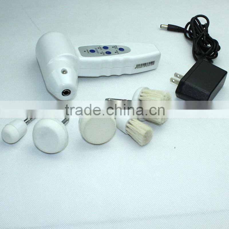 2016 alibaba best selling 5 in 1 portable home used beauty machine electric face brush