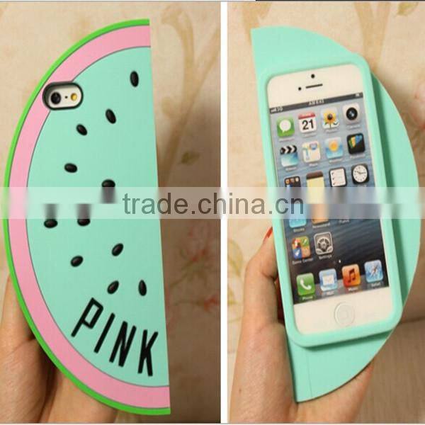 Fashion Cute Silicone Watermelon Cellphone Cases For iPhone 4S 5S Cases