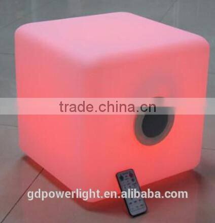 LED cube with bluetooth speaker stereo and remote control 4343B5