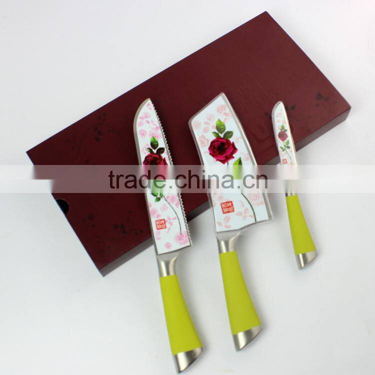 Professional high quality stainless steel knife set