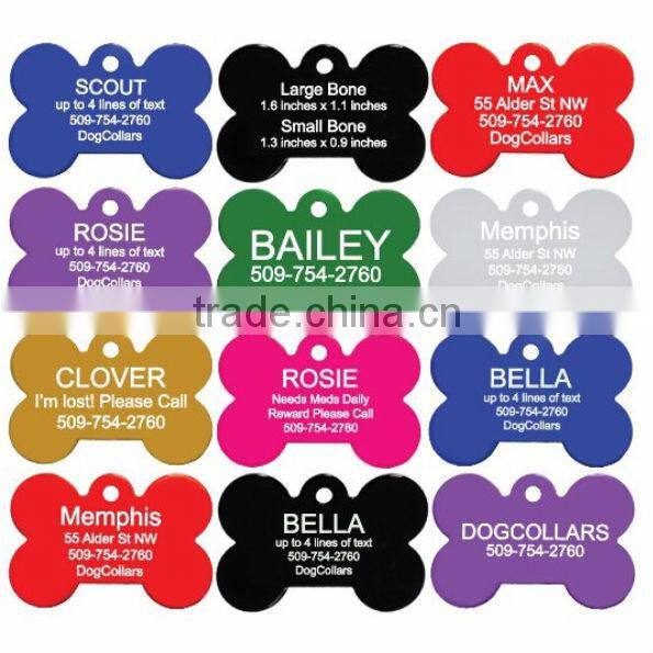 Aluminum Cat Face Pet Tags