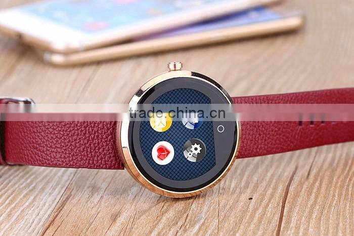 D360 round watch with touch display and heart rate men watch