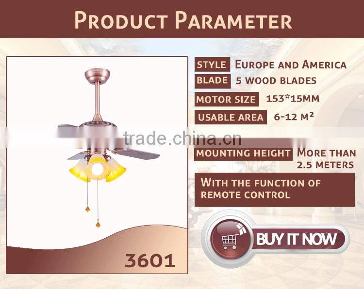 Vintage Orient Ceiling Fan with LED Light