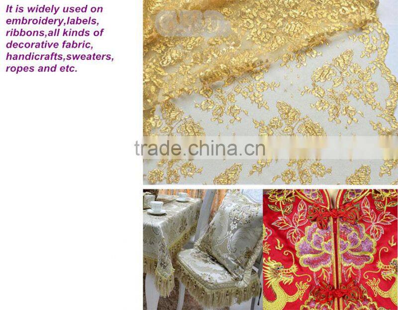 10 Years Professional Production Exprience Factory Made St type Fluorescent Gold Metallic Yarn