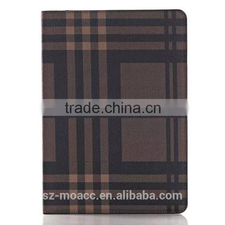 stripe style smart flip stand leather case for ipad air 2