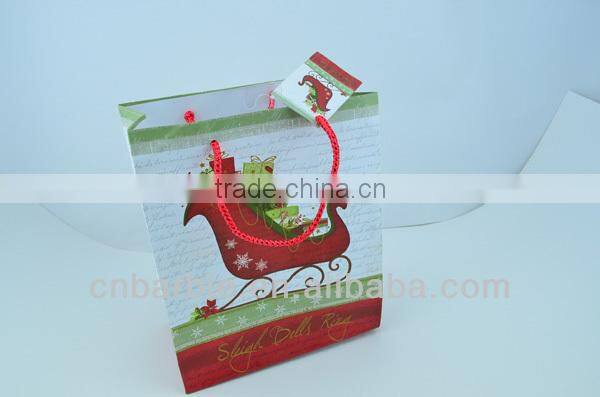 wholesale recyclable Promotion gift paper bags with handle
