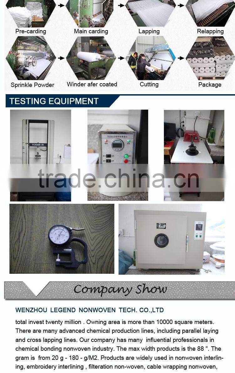 Wenzhou supplier customized 100% polyester water blocking cable tapes nonwoven fabric