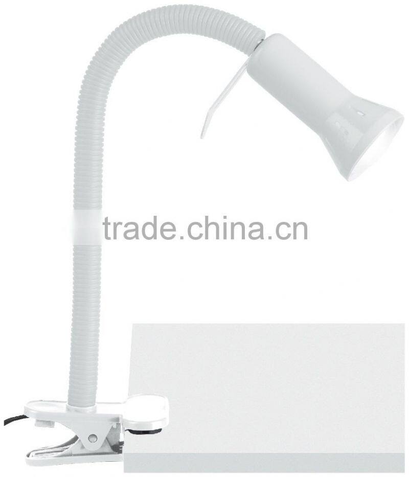 blue color clip desk lamp reading lamp,bedroom reading lamp suit for LED