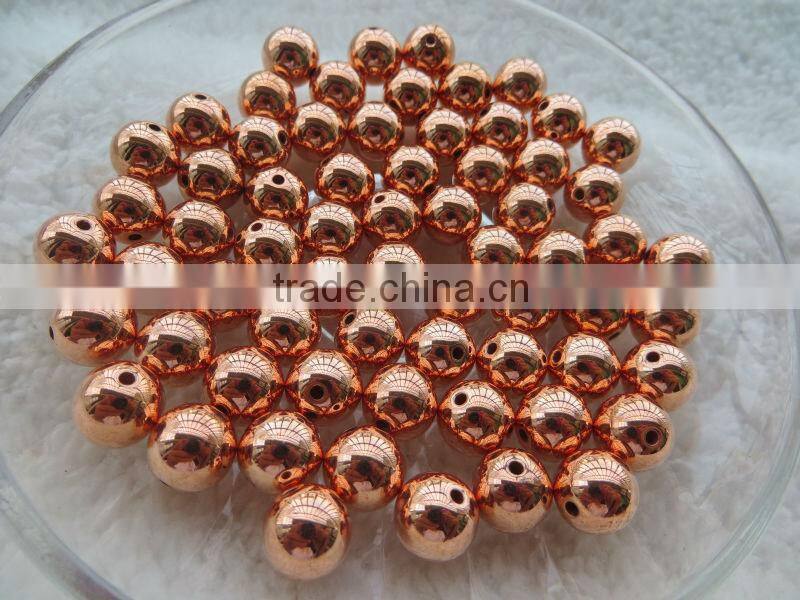 Newest High Quality Glod- plating chunky loose beads, shiny acrylic ccb beads for necklace ,wholesale!!