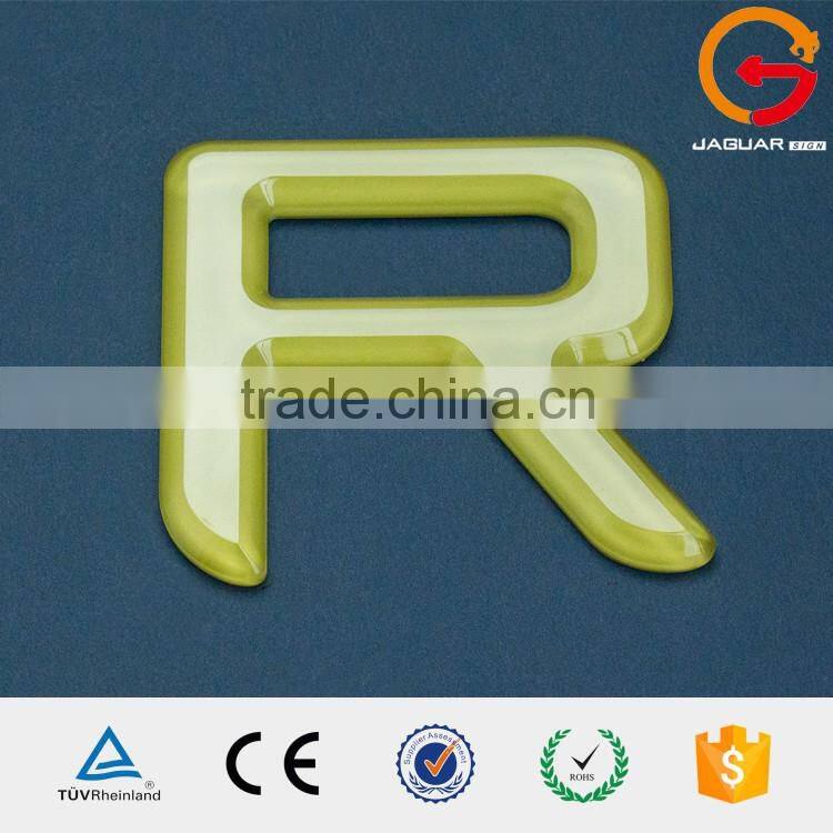 Full clear new design 3d clear plastic acrylic letters/sign from china supplier