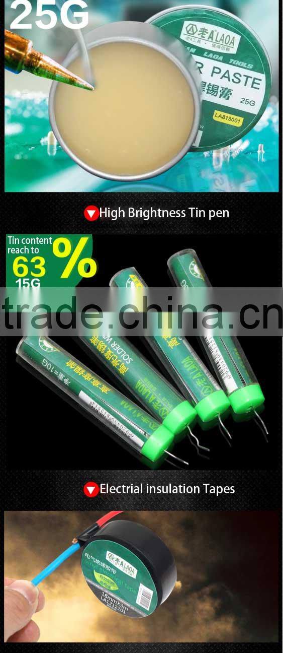 LAOA 23pcs home use hand tool box set,telecommunications tool set,Cellphone repair,Electric soldering iron,multimeter set