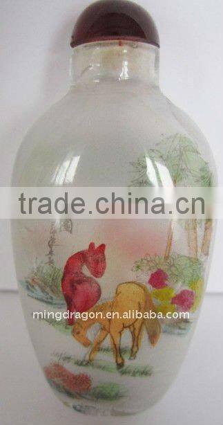 CHINSESE ANTIQUE INNER HAND-PAINTING SNUFF BOTTLE