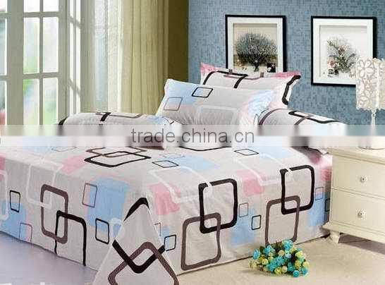 Factory price 100% polyester bed sheet fabric 75d*150d hotel bed sheet