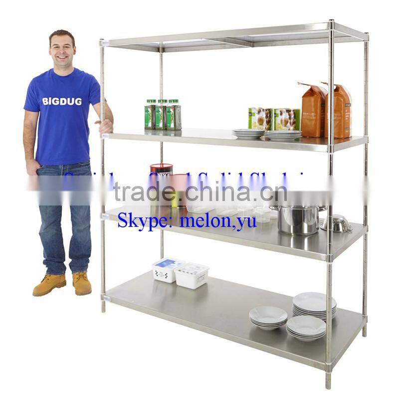 High Quality Stainless Steel Mobile Solid Shelving-12 years Professional Manufacturer&Very Competitive Price