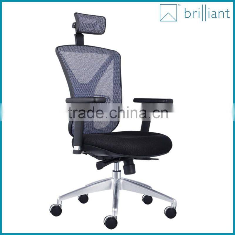 892A High Back Ergonomic Executive Chair with Headrest in Mesh