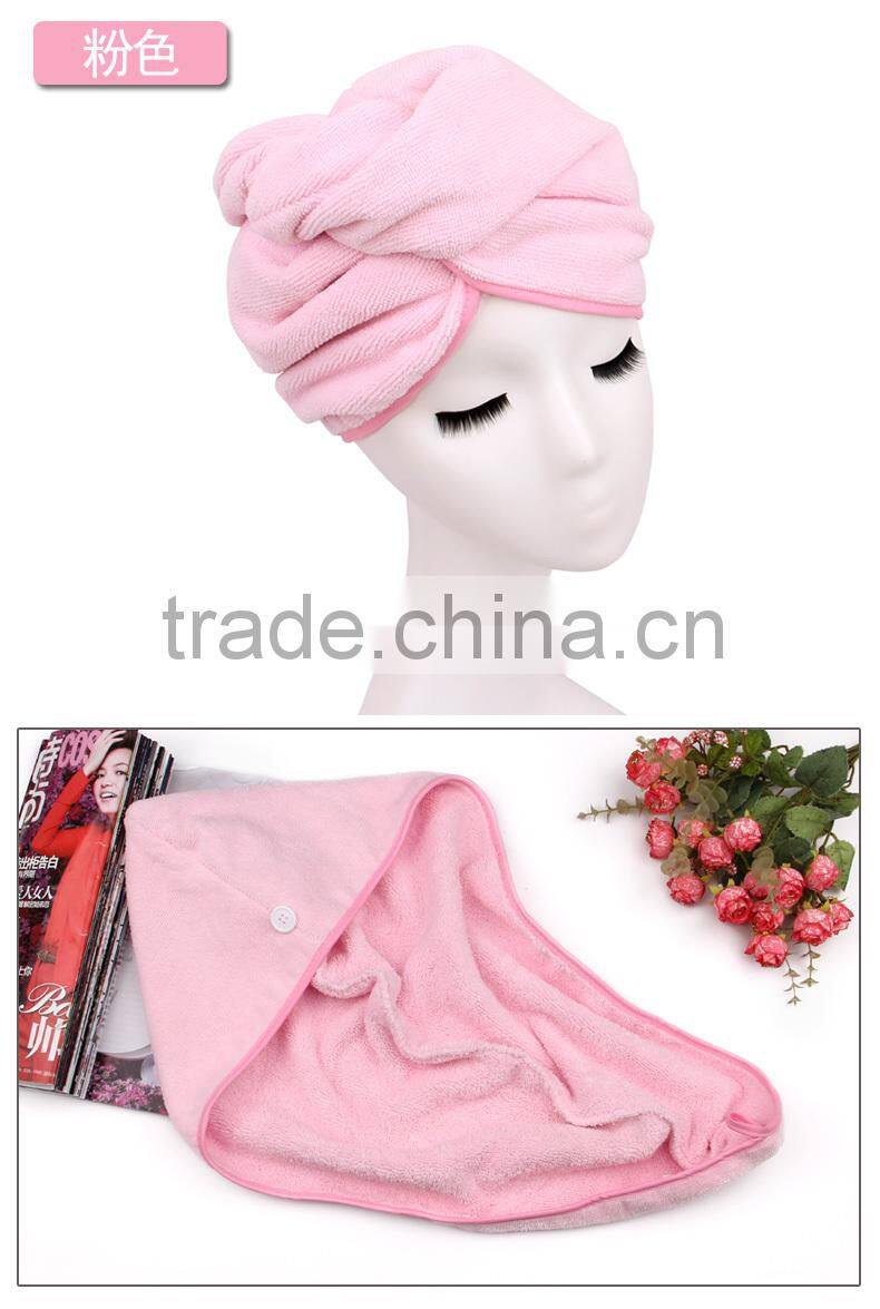 factory OEM hair turban absorbent turban toewl microfiber hairwrap