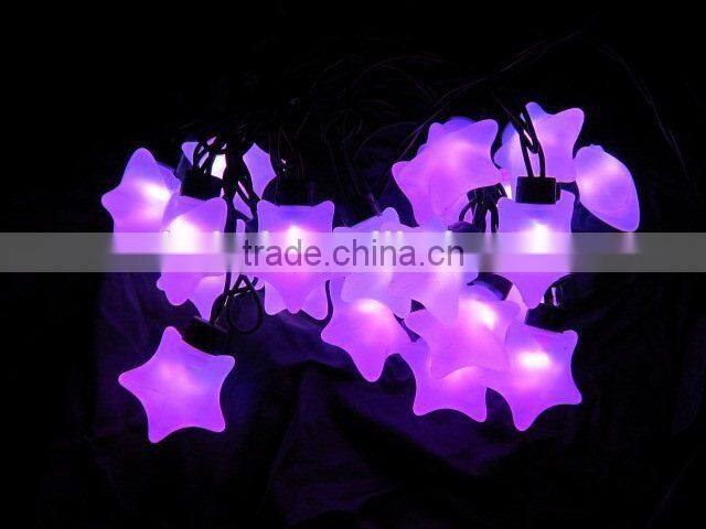 12W waterproof led big star string light for outdoor decoration