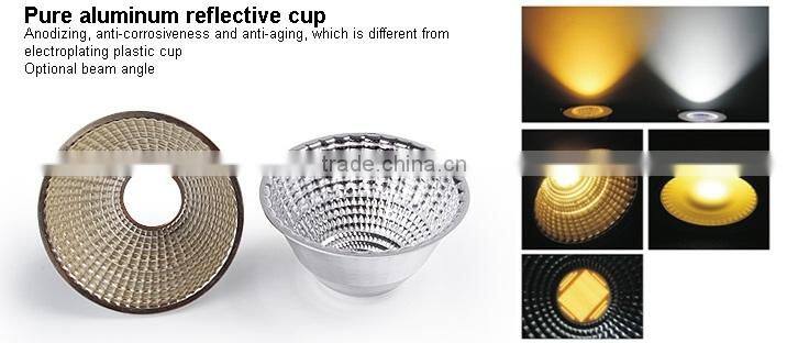 Adjustable 3*5W COB led grill light brushed black rectangular led decorative grille panel