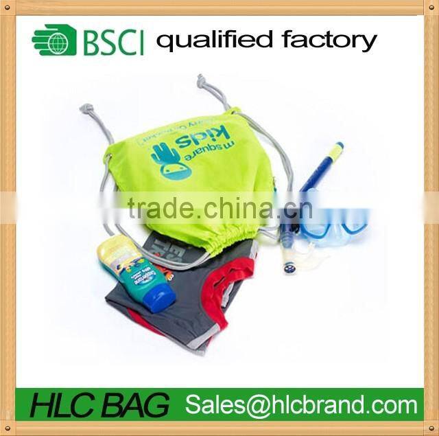 600D child daily use/hiking/sport backpack bag with drawstring