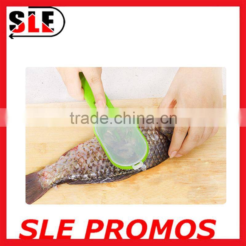 Promotional Custom Plastic Fish Grater,High Quality Stainless Steel Fish Scraper Scale,Multifunction 3 in 1 Fish Skin Peeler