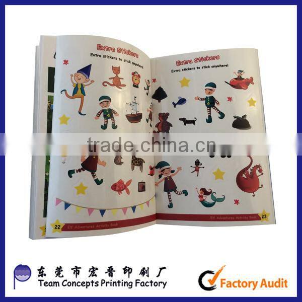 Lovely custom design giant sticker pad for child