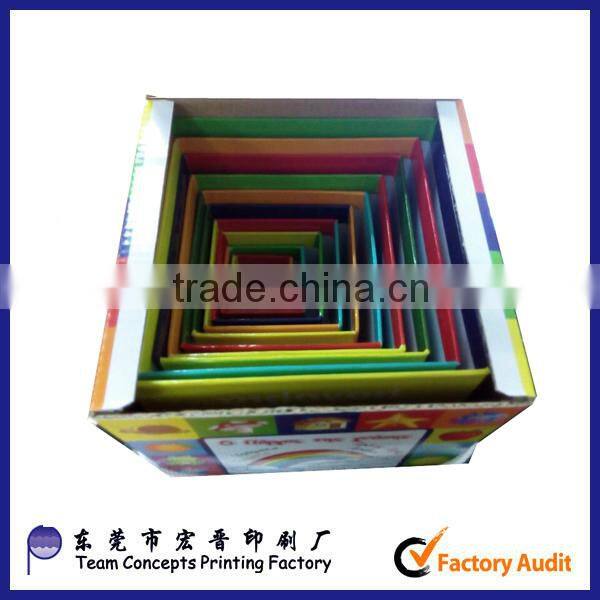 children toys cardboard nesting stack boxes