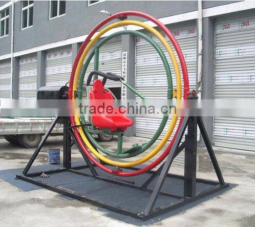 customized playground rides/ human gyroscope rides 3D space ring
