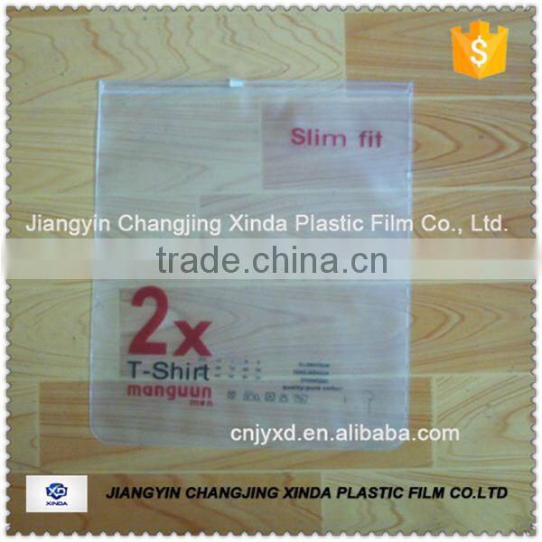 Printed Zip Lock Bag for Garment Packaging/towel bag
