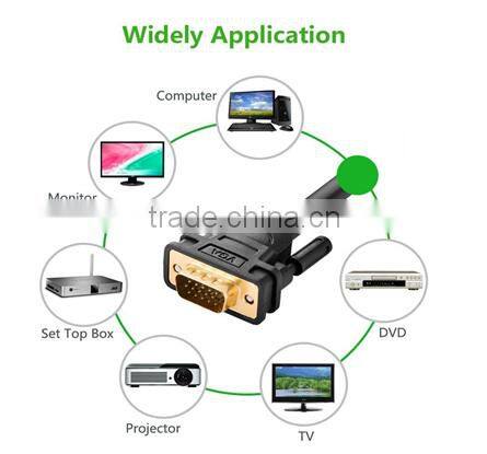9 Pin 10 Meter VGA to VGA Cable for PC TV
