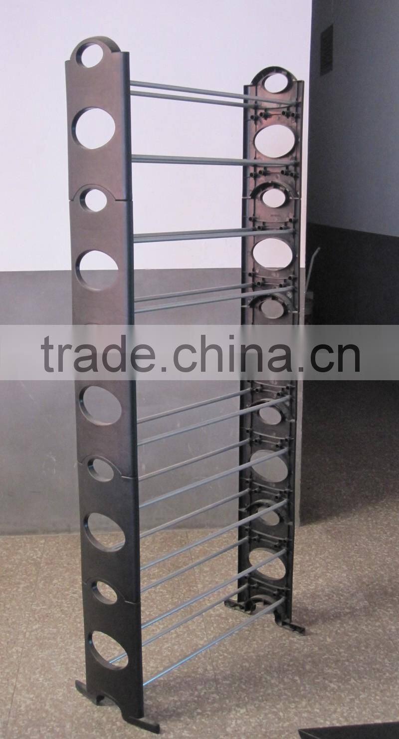 Multipurpose Flexible floding metal wire stainless steel Iron tubes with plated shoe rack shoe shelf for cabinet for living room