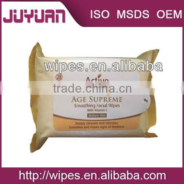 non-alcoholic facial cleaning wet towelettes with iso