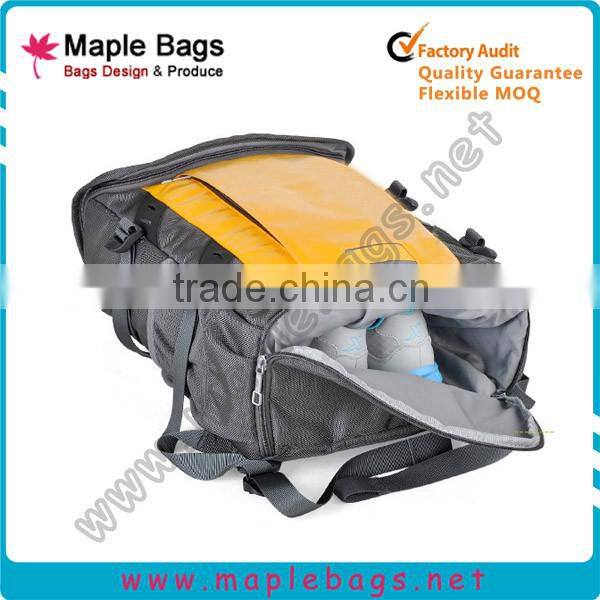New Design Yellow Badminton Bag Racket Backpack