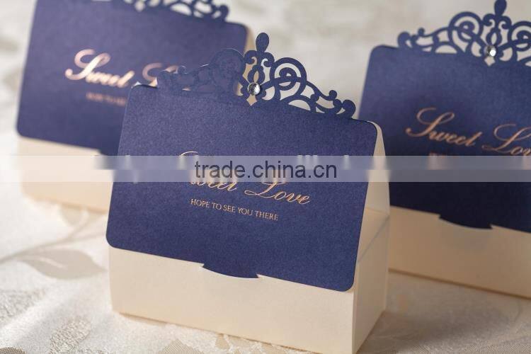 the western style high quality beautiful papercard candy box